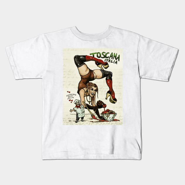 Tuscany, Italy Kids T-Shirt by Froobius